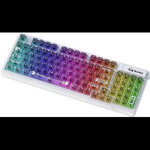 M95 Transparant RGB Gaming Toetsenbord - Side RGB light strip - 94keys - Black Translucent