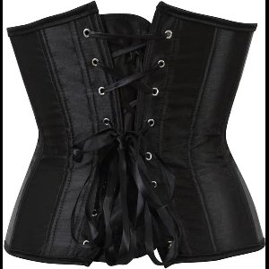 Corrigerend Korset voor Dames - Taille Shaper met Lus en Satijnen Veter - Gothic Vintage Bustier