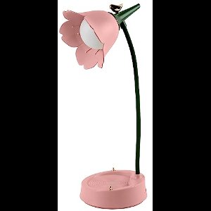 longziming -Bureaulamp LED Dimbaar – Tafellamp – Schattige Bureaulamp – LED Nachtlampje met Touch Dimfunctie – Bureaulamp Led – Leeslamp Staand – Flexibele Zwanenhals en Oplaadbare Batterij – Verstelbaar Leeslampje voor Slaapkamer en Kantoor - Roze