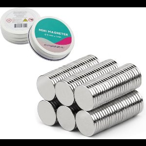 Super sterke magneten - 8 x 1 mm (50-stuks) - Rond - Neodymium - Koelkast magneten - Whiteboard magneten - Klein - Ronde - 8x1mm