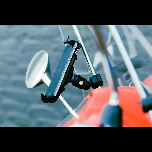 Opti-Line scooter windscherm-mount met universele smartphonehouder