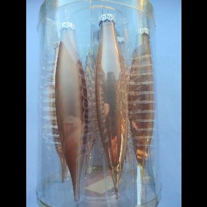 kerst kegels  6 glazen kegels in Taupe