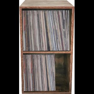 VDD Vinyl - Platenspeler Meubel - Lp kast - Vinyl kast - Platenspeler kast - Lp meubel - Platen kast - Vinyl opberg systeem - Lp platen opbergkast - Opbergen lp vinyl platen - Vinyl opbergkas - Vinyl houder - 69 x 34 x 33 cm - Walnoot