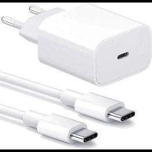 USB-C Adapter Snellader + 1 meter USB-C kabel - Geschikt voor iPhone 15 Pro/ Apple iPad Pro - Samsung