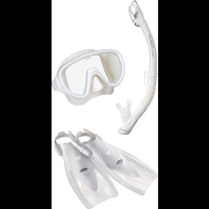 TUSA Serene Travel snorkelset Wit