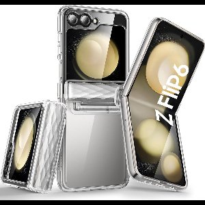 i-Blason Geschikt voor Samsung Galaxy Z Flip 6 5G - Cosmo - Scharnierbescherming - Ingebouwde schermbeschermer aan de voorkant - Back Cover Hoesje - Transparant