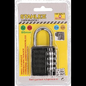 Hangslot / cijferslot - 80 mm - 4-cijferig