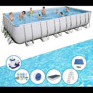 Bestway - Zwembad Power Steel - Inclusief accessoires - 732x366x132 cm