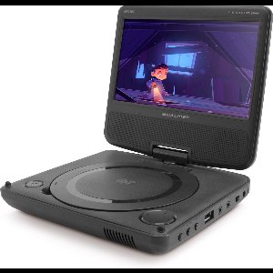 Caliber Draagbare DVD Speler Auto - 7 Inch - Draagbare DVD Speler - Inclusief hoofdsteun houder - Draaibaar Scherm met USB en Accu - Zwart (MPD107)