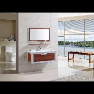 Sanifun Donna 1000 Badkamermeubel–1000 mm–Inclusief spiegel, wastafel, kraan, planchet en pop-up–Modern design–Voorgemonteerd