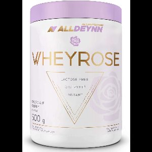 Alldeynn | WheyRose | Chocolate Cherry | met stukjes kers 500gr 16 doseringen | Lactose vrij | Instant | Digezyme | Spijsvertering Enzymen | Eiwit shake | Proteïne shake | Whey Proteïne | Whey Protein | Nutriworld