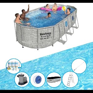 Bestway Zwembad Power Steel Swim Vista - Zwembadset - 549x274x122 cm