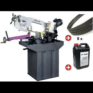 Metaalbandzaag 0-60° zaagcapaciteit rond 225 mm 1,5 kW 230V hoogte zaagblad 27 mm incl. 5 lintzagen 1 bus koelmelk Optisaw S275NV PACK 1