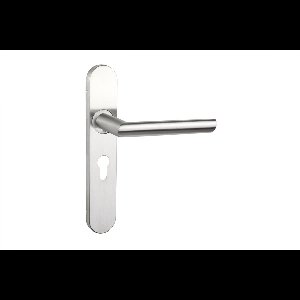 Lavuzo deurkruk Ragusa RVS met afgerond schild PC55 | Per set | Deurklink met schild