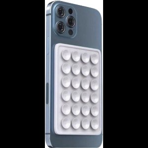 Zuignap voor op Telefoon Hoesje - Sterke Zelfklevende Telefoonhoeshouder -Telefoonhouder - Telefoonaccessoires - Zuignap - Wit - Selfie - Auto/Douche/Spiegel