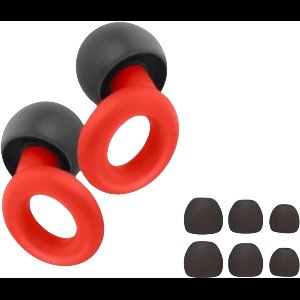 BMJ Trading® - Ear Plugs - Oordoppen voor Slapen - Earplugs - Reizen - Overprikkeling - Earplugs - Rood - SNR 26 dB Demping - Sleep Plugs - Festival Oordopjes - Herbruikbare Gehoorbescherming - Slaap en Gevoeligheid - 8 Dop