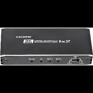HDMI Splitter - 2-poorts - 8K 60Hz - Metaal - Zwart
