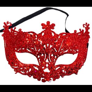 Scoby - Venetiaans Masker - Oogmasker - Gemaskerd Bal - Sensueel - Erotisch Masker - Verkleedpartij - Rood - One Size
