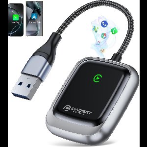 Gadgetplace 2 in 1 Draadloze Dongle met USB C Adapter - Geschikt voor Draadloos Carplay Apple & Android Auto - Wireless