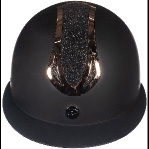 Ruitercap veiligheidshelm Illusion zwart/rose goud maat L (59-61 cm)