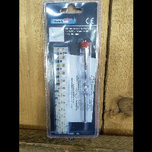WorkPlus 72242 Spanningszoeker Voltage Tester Fluke 110 – 250 v – 140 mm Inclusief 12 × Kroonsteentjes.