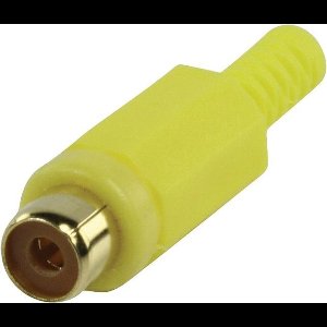 HQ SP-027 RCA Geel kabel-connector