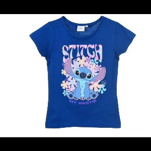 Disney - Lilo & Stitch - T-shirt - Kleur Blauw. Maat 92/98 cm - 2/3 jaar.