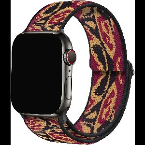 Innerlight® Nylon - Calvara - 38/40/41 mm - Nylon bandje geschikt voor Apple Watch - Geschikt als Apple Watch bandje voor Series 1/2/3/4/5/6/7/8/9/10/SE