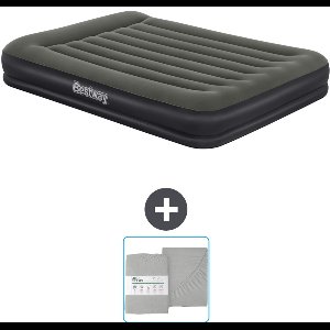 Bestway luchtbed - 2-Persoons - 152 x 203 x 36 cm - Groen - Inclusief en Hoeslaken