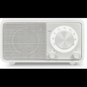 Sangean Genuine Mini - WR-7 - Mini FM-radio met Bluetooth en houten kast - Wit