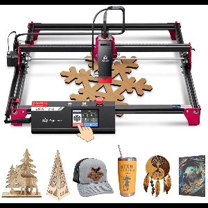 Laser Graveermachine 10W - 3.5 Inch Touchscreen - Laser Cutter - Laserprinter All In One - Graveren - Display - Zwart - Hout Acryl Laser Snijmachine - Bedienbaar Met APP