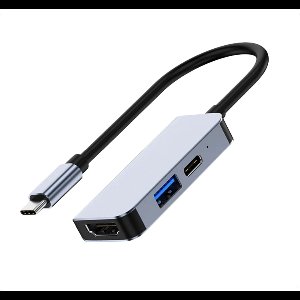 Ammerce Tech® - USB C Hub - 3 in 1 Hub - USB-C Opladen - USB 3.0 - Splitter - HDMI 4K - Universeel - Compact - Voor Macbook/Windows laptops