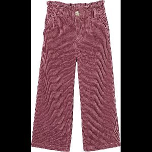 Vertbaudet Ruime ribfluwelen paperbag-stijl broek voor meisjes