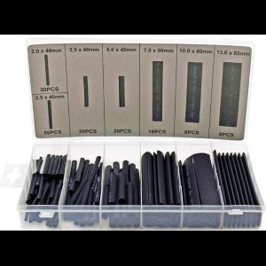 Assortiment Krimpkous zwart 127 pcs - FD1050
