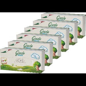Grazie Natural - Recycled drank karton - 3-laags - 80 tissues - 6 doosjes (480 tissues)