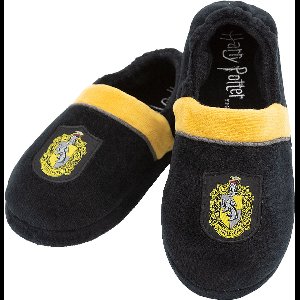 FUNIDELIA Huffelpuf Pantoffels voor kinderen - Harry Potter - Maat: 30 - 32 - Zwart / Geel