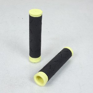 Paire poignée Ø22mm noir jaune fluo Pro Grip PG0808 GONT pour VTT Neuf