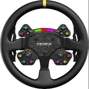 Moza Racing RS V2 – 330 mm GT-stuurwiel – zonder basis – sim racing stuur met koolstofvezel & magnetische shifters - PC