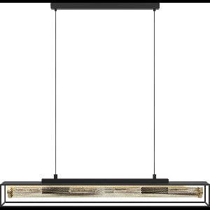 EGLO Nohales Hanglamp - E27 - 112 cm - Zwart|Goud - Staal