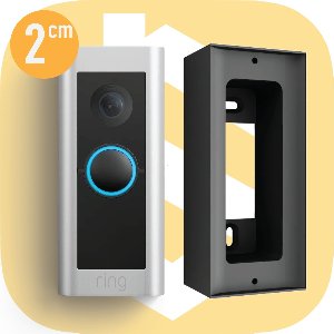 SmarThuis - Afstandhouder geschikt voor Ring Video Deurbel Pro - Afstandhouder van 20mm 2cm - inclusief montage materiaal - sterk en milieubewust