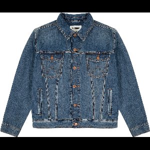 WRANGLER CLASSIC JACKET MID STONE DENIM JACKET-HEREN