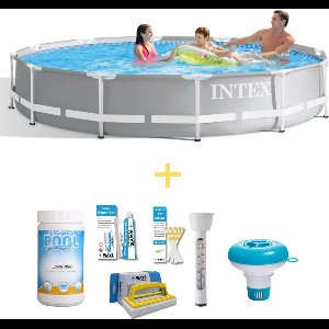 Zwembad - Prism Frame - 366 x 76 cm - Inclusief WAYS Onderhoudspakket