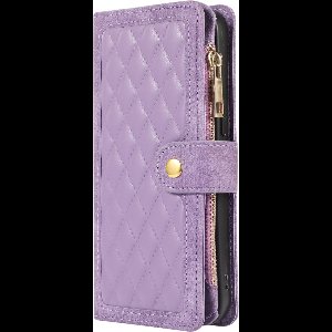 Hoesje geschikt voor Samsung Galaxy A53 - Bookcase - Pasjeshouder - Portemonnee - Koord - Kunstleer - Paars