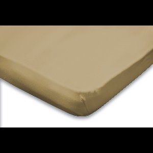 Eleganzzz Hoeslaken Topper Jersey Stretch - Zand - Hoeslaken 90x210/220cm - 100x200cm - Eenpersoons - 100% Katoen - Topper - Hoeslakens