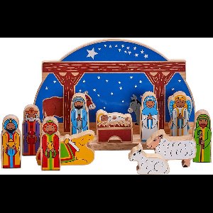 Lanka Kade houten kerststal deluxe - educatief speelgoed kerstmis.