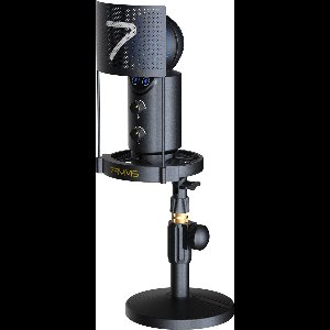 7RYMS Cardioïde USB microfoon kit met tafelstandaard AU02-K1 - Gaming microfoon Met RGB-verlichting - Real-time monitoring - Geschikt voor smartphone, tablet en computer