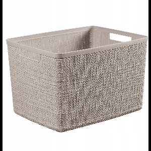 Curver Jute mand L beige 20L - Stijlvolle opberger voor in huis