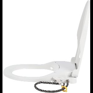 Niet-Elektrische Bidettoiletbril - Voor Achter Wassen - Wit, D-vormig en Comfortabel - Dubbel Mondstuk - Voor Langwerpige Toiletten