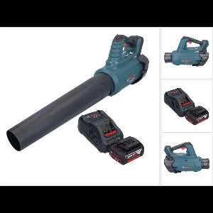 Bosch GBL 18V-750 Professionele accubladblazer 18 V BITURBO Brushless + 1x oplaadbare accu 5.0 Ah + lader