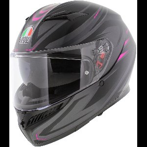 AGV K3 motorhelm Syth mat zwart roze S